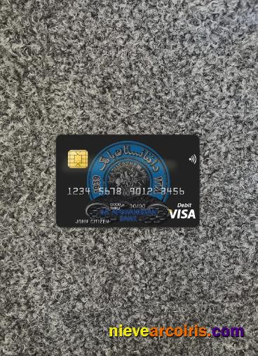 Afghanistan Da Bank Visa Card Front Photolook