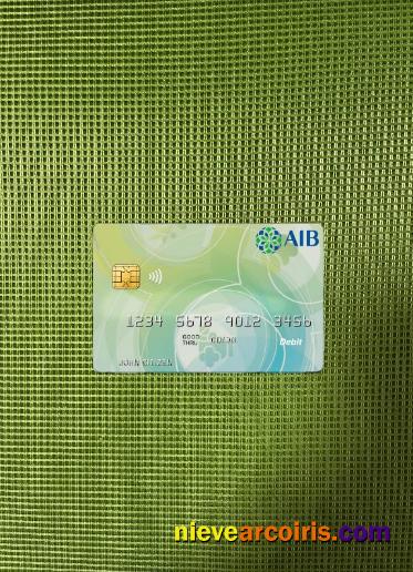 Afghanistan International Bank Debit Visa Photolook Front Template