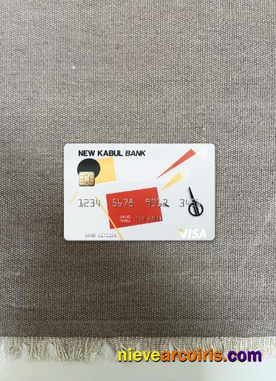 Afghanistan New Kabul Bank Visa Card Photolook Front Preview