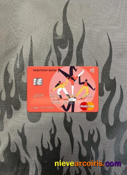 Afghanistan Pashtany Bank Mastercard Photolook Front Template