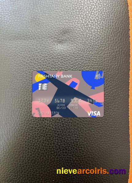 Afghanistan Pashtany Bank Visa Card Photolook Front Sample