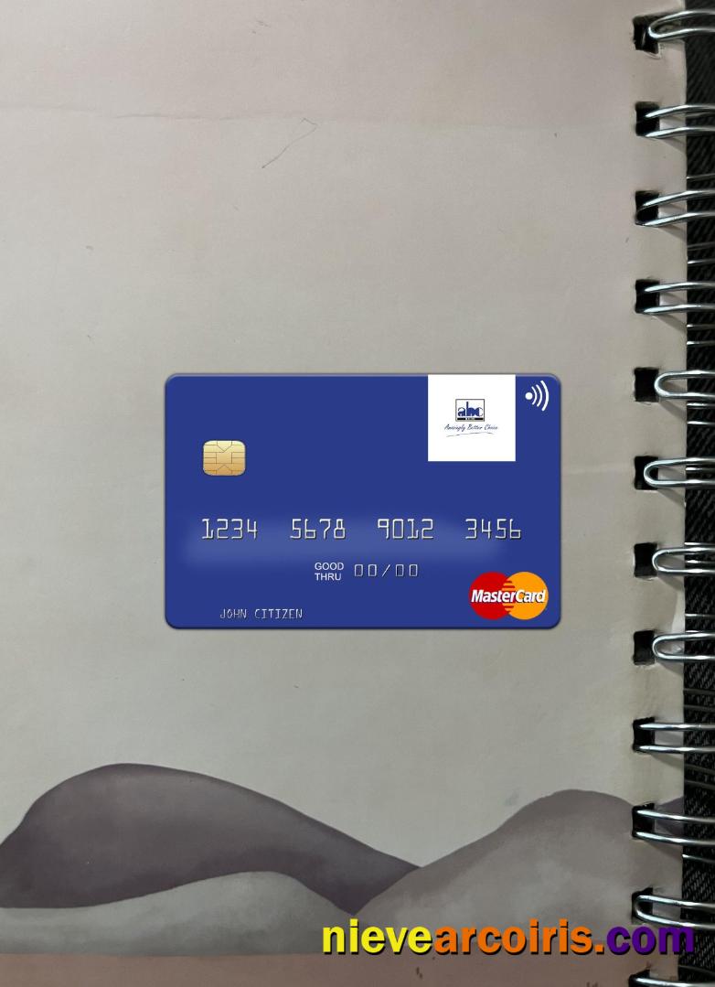 Africa Banking Corporation (ABC) Kenya Mastercard Photolook Front Sample