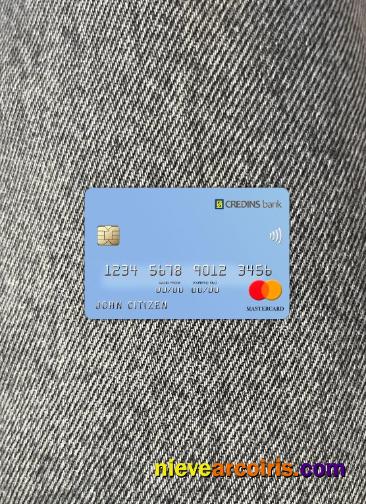 Albania Credins Bank Mastercard Photolook Front Sample