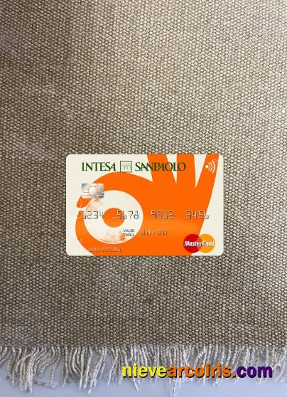 Albania Intesa Sanpaolo Bank Mastercard Photolook Front Template