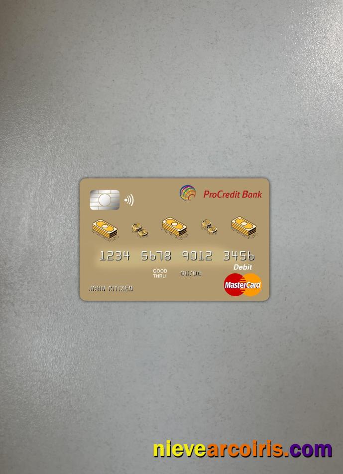 Albania Procredit Bank Master Card Photolook Front Photolook