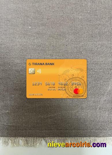 Albania Tirana Bank Mastercard Photolook Front Template