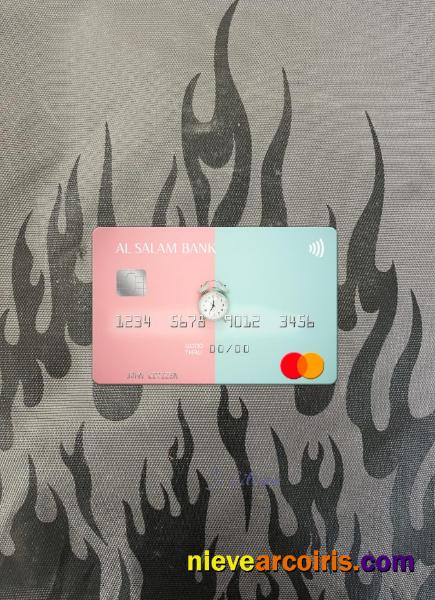 Algeria Al Salam Bank Mastercard Photolook Front Template