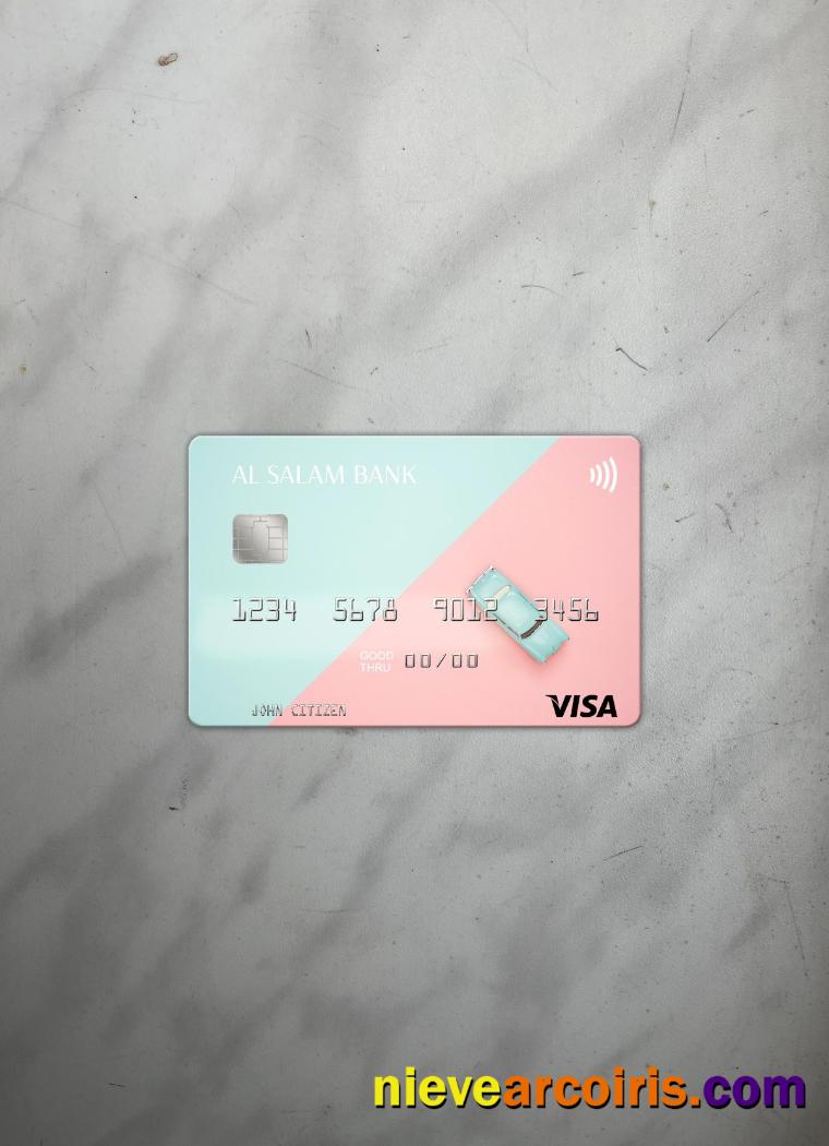Algeria Al Salam Bank Visa Card Photolook Front Preview