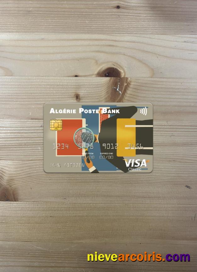 Algeria Algérie Poste Bank Visa Card Photolook Front Photolook