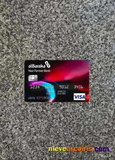 Algeria Banque AlBaraka Algérie Visa Card Photolook Front Preview