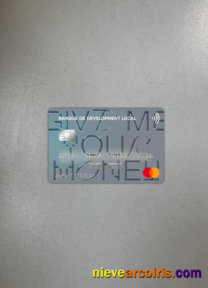 Algeria Banque De Développement Local Mastercard Photolook Front Preview