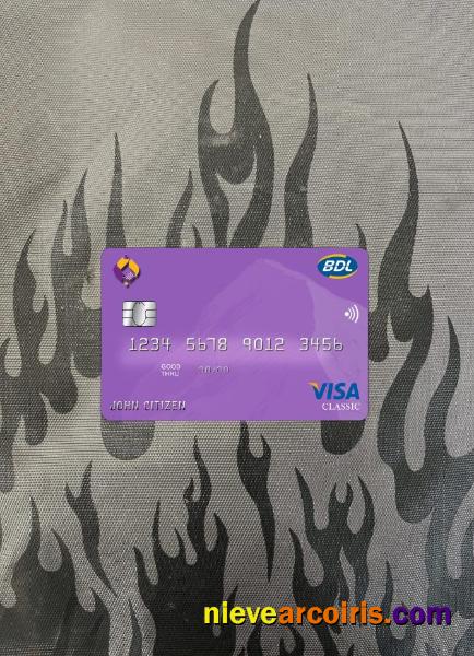 Algeria Banque De Developpement Visa Card Photolook Front Preview