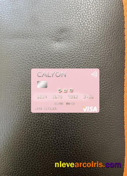 Algeria Calyon Algérie Bank Visa Card Photolook Front Sample