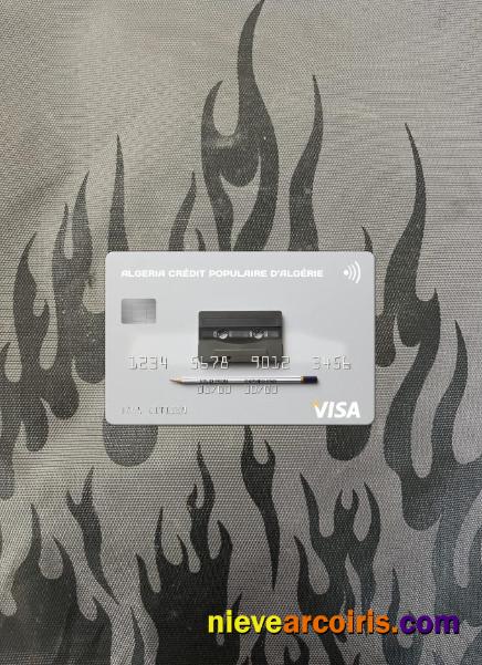 Algeria Crédit Populaire D’Algérie Visa Card Photolook Front Photolook