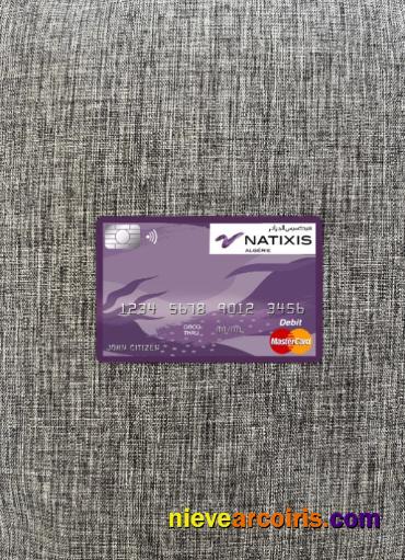 Algeria Natixis Algerie Bank Master Card Photolook Front Preview