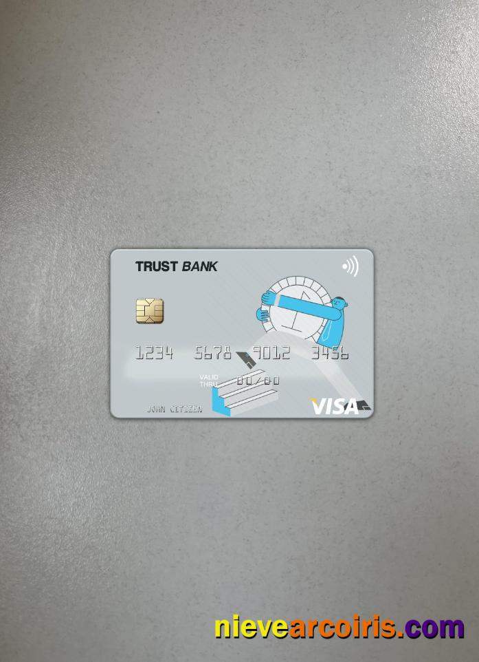Algeria Trust Bank Algéria Visa Card Photolook Front Photolook