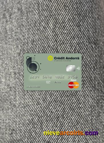 Andorra Credit Andorra Bank Master Card Photolook Front Sample