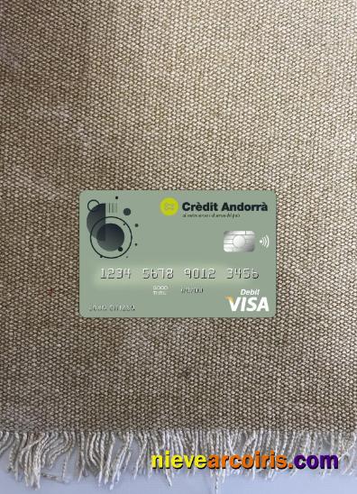 Andorra Credit Andorra Bank Visa Card Photolook Front Preview