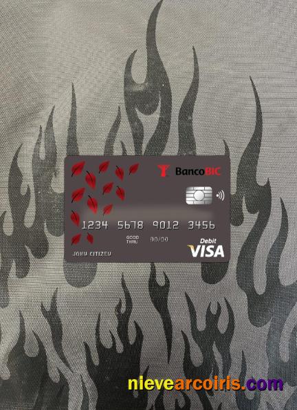 Angola Banco BIC Bank Visa Card Photolook Front Sample