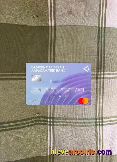 Antigua And Barbuda Eastern Caribbean Amalgamated Bank Mastercard Photolook Front Preview