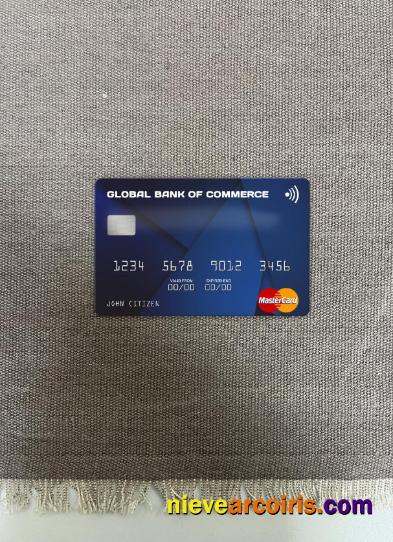 Antigua And Barbuda Global Bank Of Commerce Mastercard Photolook Front Photolook