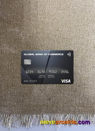 Antigua And Barbuda Global Bank Of Commerce Visa Card Photolook Front Photolook