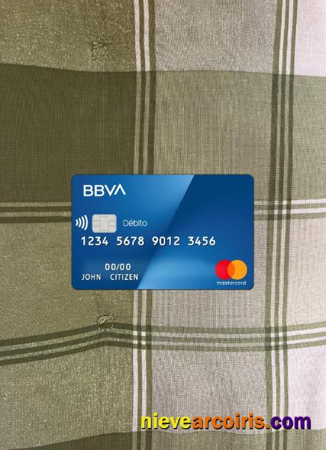 Argentina BBVA Bank Mastercard Photolook Front Sample