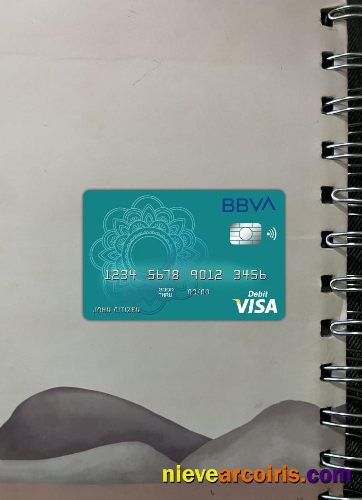 Argentina BBVA Bank Visa Debit Card Photolook Front Preview