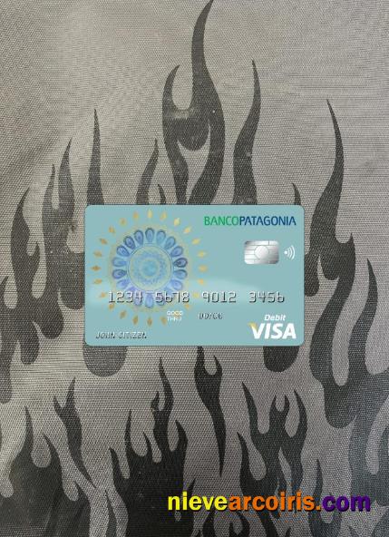 Argentina Banco Patagonia Bank Visa Card Debit Card Photolook Front Photolook