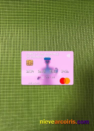 Argentina Bank Of The Province Of Buenos Aires Mastercard Photolook Front Sample