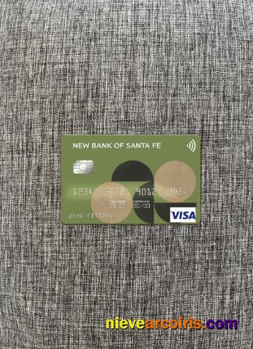 Argentina New Bank Of Santa Fe Visa Card Photolook Front Sample