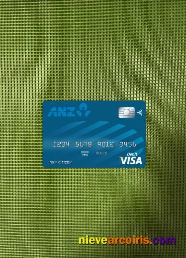 Australia Anz Bank Visa Card Photolook Front Sample