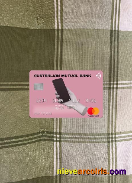 Australia Australian Mutual Bank Mastercard Photolook Front Preview