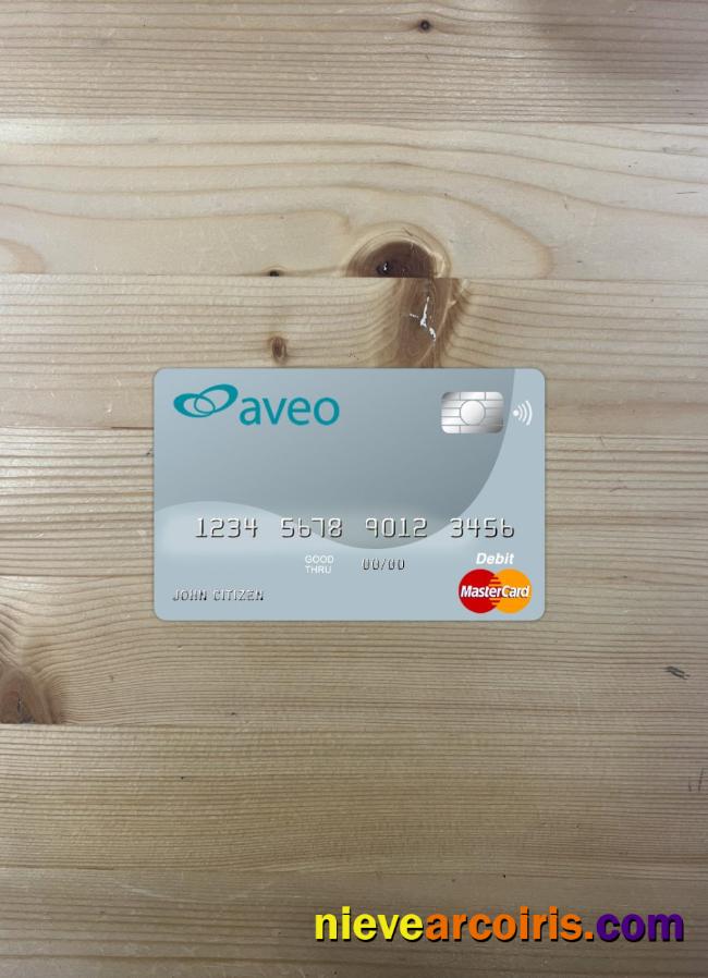 Australia Aveo Bank Master Card Photolook Front Template