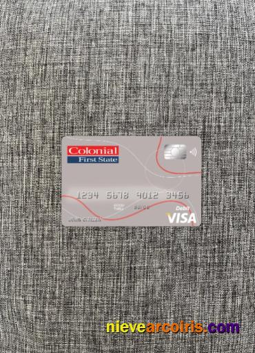 Australia Colonial First State Bank Visa Card Photolook Front Photolook