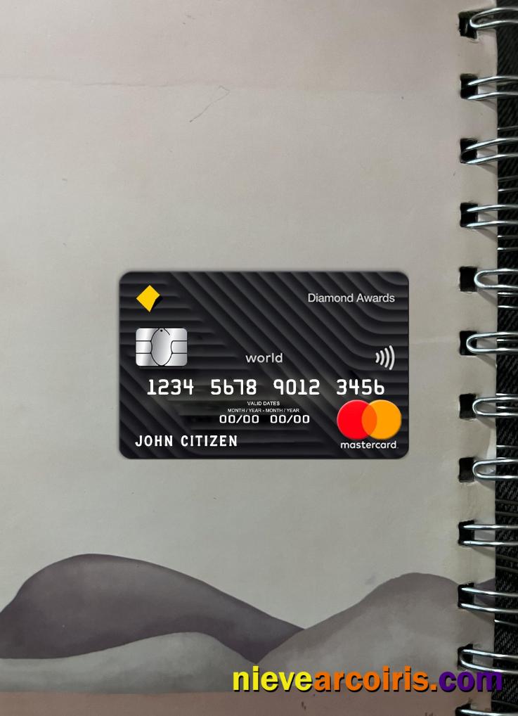 Australia Commonwealth Bank Mastercard Photolook Front Sample