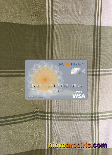 Australia Ing Direct Bank Visa Card Photolook Front Photolook