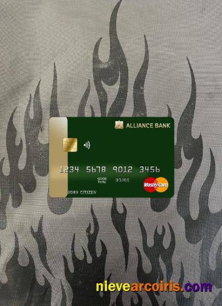 Austria Alliance Bank Mastercard Photolook Front Template