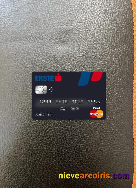 Austria Erste Group Bank Master Card Photolook Front Sample