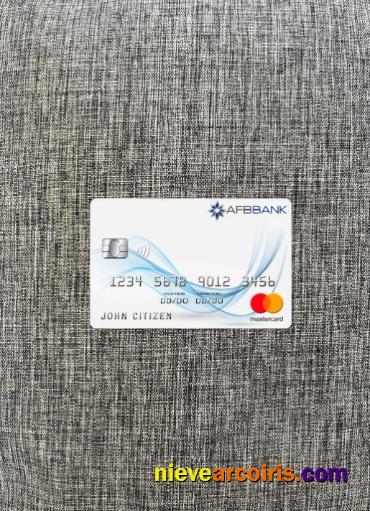 Azerbaijan AFB Bank Mastercard Photolook Front Sample