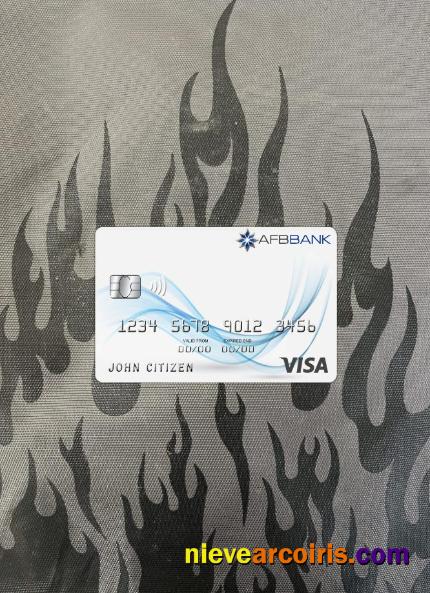 Azerbaijan AFB Bank Visa Card Photolook Front Photolook