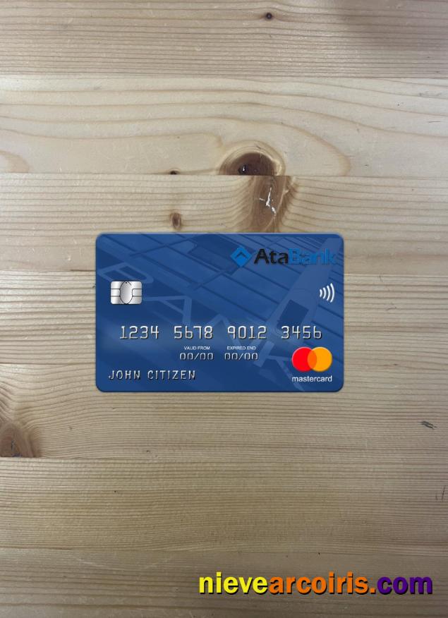 Azerbaijan ATA Bank Mastercard Photolook Front Sample