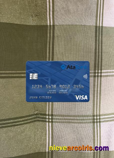 Azerbaijan ATA Bank Visa Card Photolook Front Preview