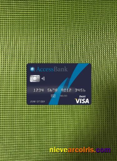 Azerbaijan Access Bank Visa Card Photolook Front Preview