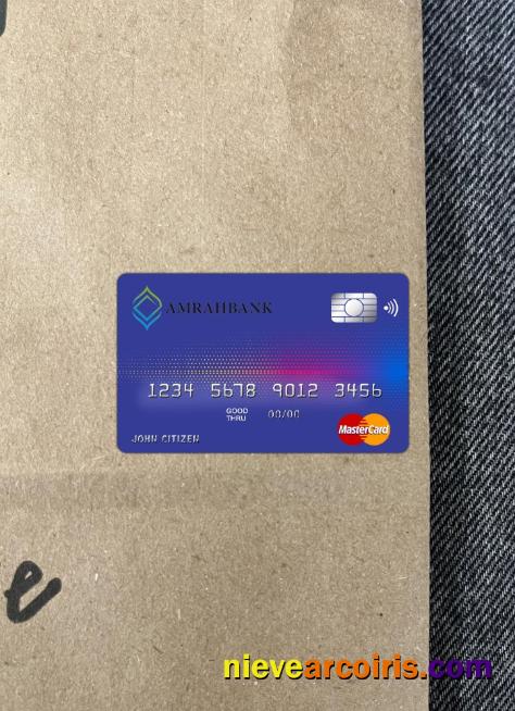 Azerbaijan Amrahbank Master Card Photolook Front Preview