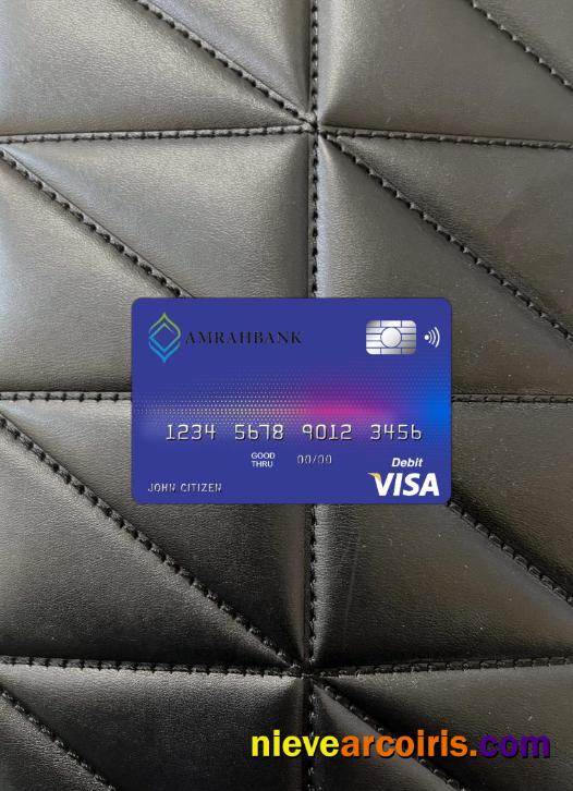 Azerbaijan Amrahbank Visa Card Photolook Front Preview