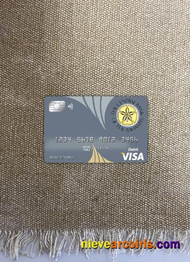 Bahamas The Central Bank Visa Card Photolook Front Template