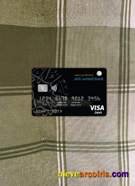 Bahrain Ahli United Bank Visa Card Photolook Front Photolook