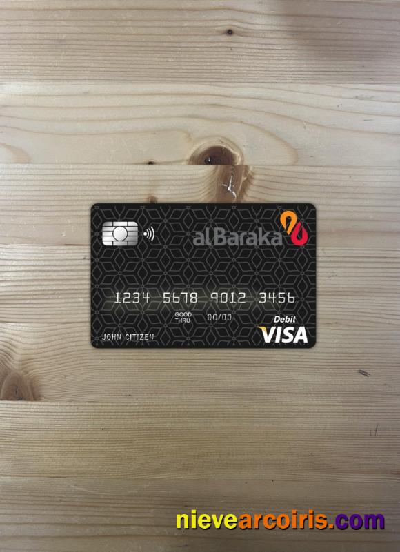 Bahrain Al Baraka Bank Visa Card Photolook Front Sample