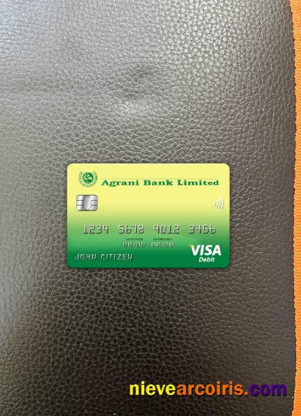 Bangladesh Agrani Bank Visa Card Photolook Front Sample